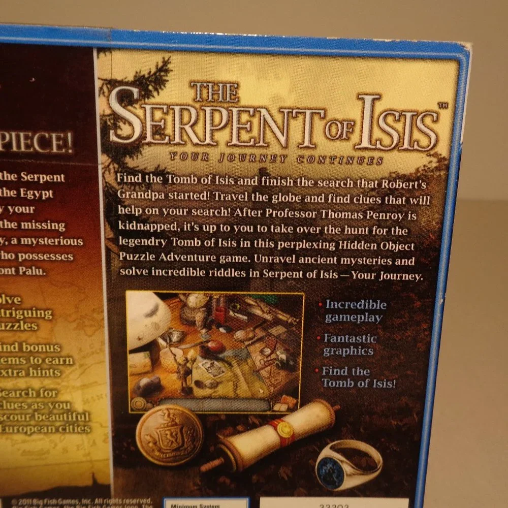 THE SERPENT OF ISIS The First 2 Chapters / 2 Game Pack New PC CD-ROM Video Game